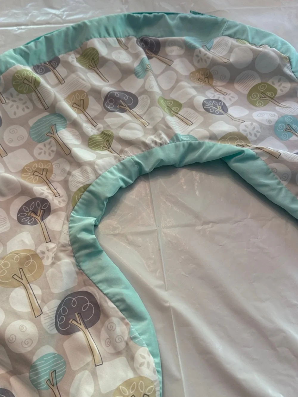 Mint Green Giraffe Nursing Pillow Cover – Kids Accessory